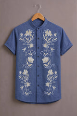 Men's Blue Royal Designer Shirt