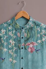 Men's Sky Blue Designer Casual Shirt
