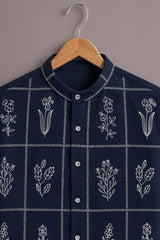 Men's Navy Heritage Print Shirt