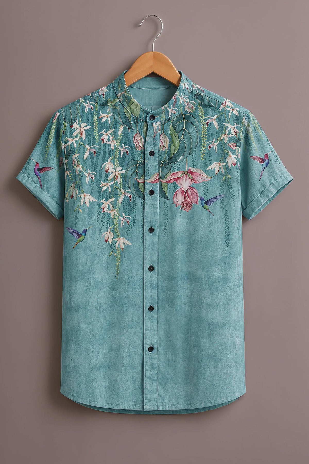Men's Sky Blue Designer Casual Shirt