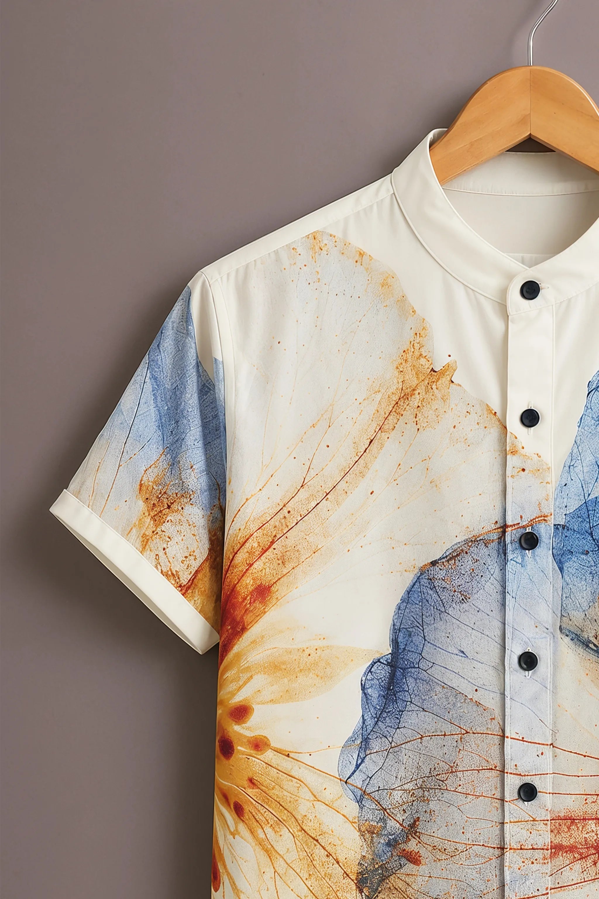 Men's White Printed Shirt