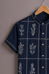 Men's Navy Heritage Print Shirt